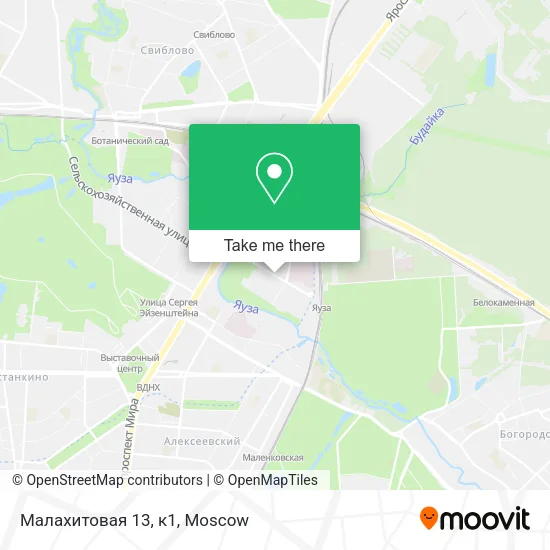 Малахитовая 13, к1 map