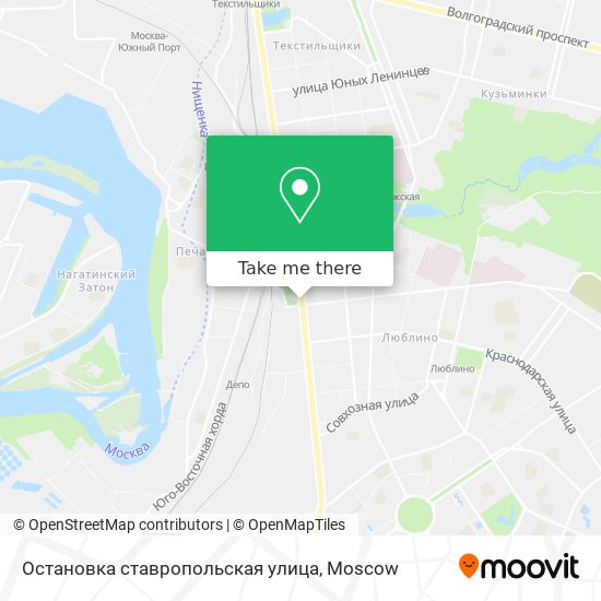 Остановка ставропольская улица map