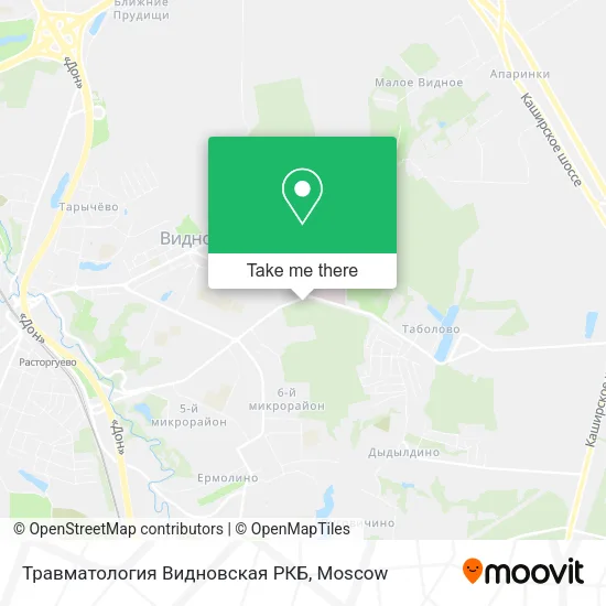 Травматология Видновская РКБ map