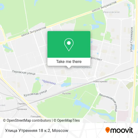 Улица Утренняя 18 к.2 map