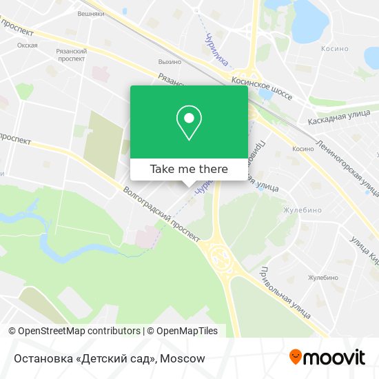 Остановка «Детский сад» map