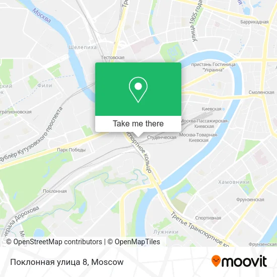 Поклонная улица 8 map
