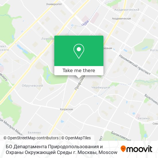БО Департамента Природопользования и Охраны Окружающей Среды г. Москвы map