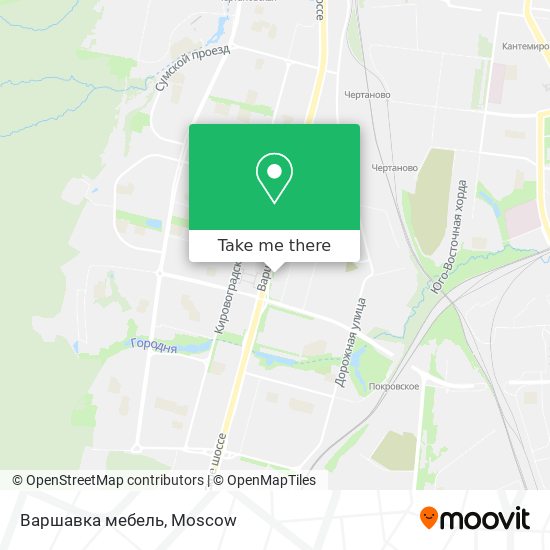 Варшавка мебель map