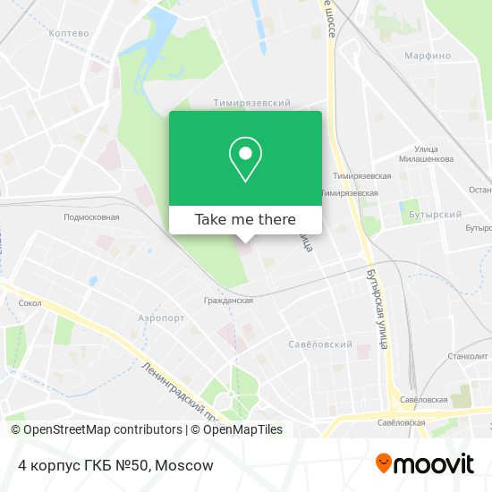 4 корпус ГКБ №50 map