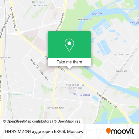 НИЯУ МИФИ аудитория Б-208 map