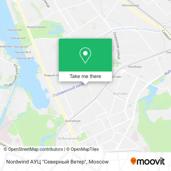 Nordwind АУЦ "Северный Ветер" map
