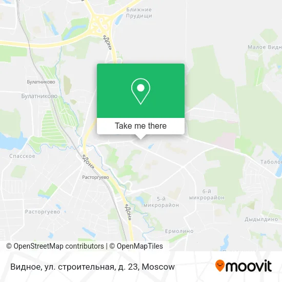 Видное, ул. строительная, д. 23 map