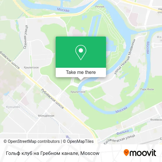 Гольф клуб на Гребном канале map