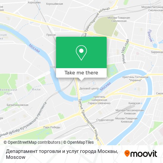 Департамент торговли и услуг города Москвы map