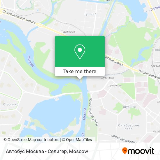 Автобус Москва - Селигер map