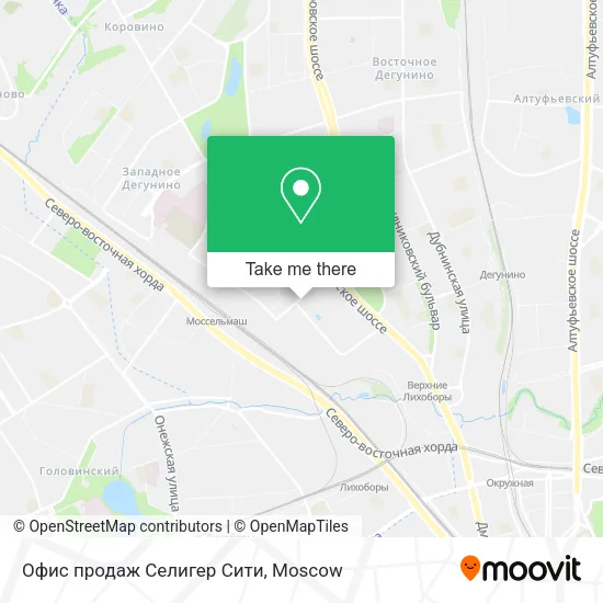 Офис продаж Селигер Сити map
