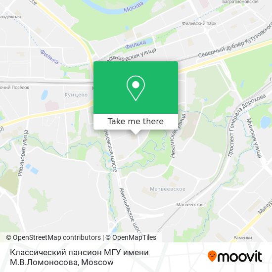 Классический пансион МГУ имени М.В.Ломоносова map