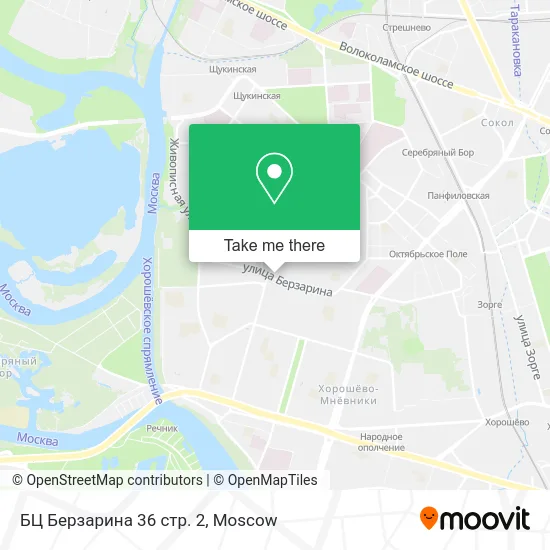 БЦ Берзарина 36 стр. 2 map