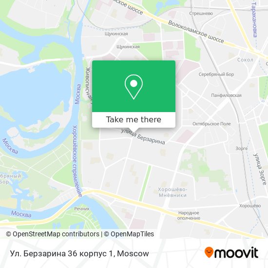 Ул. Берзарина 36 корпус 1 map