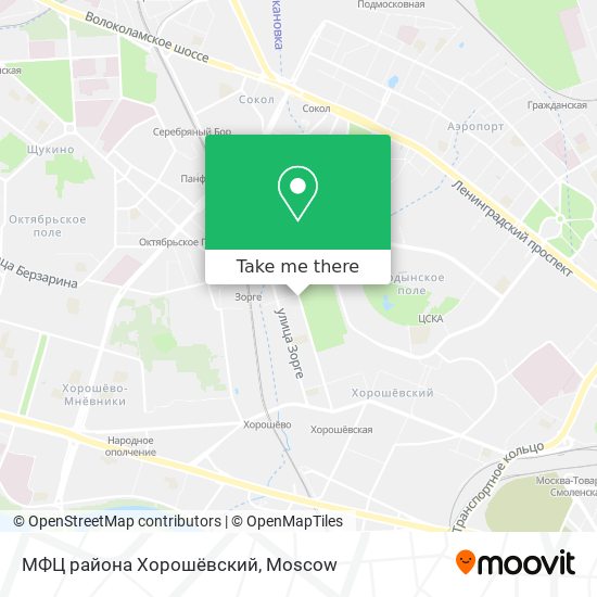 МФЦ района Хорошёвский map