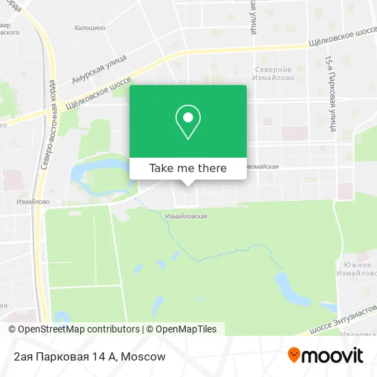 2ая Парковая 14 А map