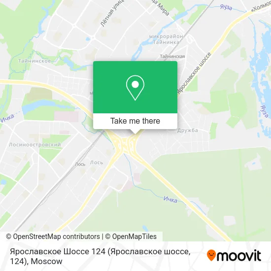 Ярославское Шоссе 124 (Ярославское шоссе, 124) map