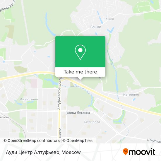 Ауди Центр Алтуфьево map