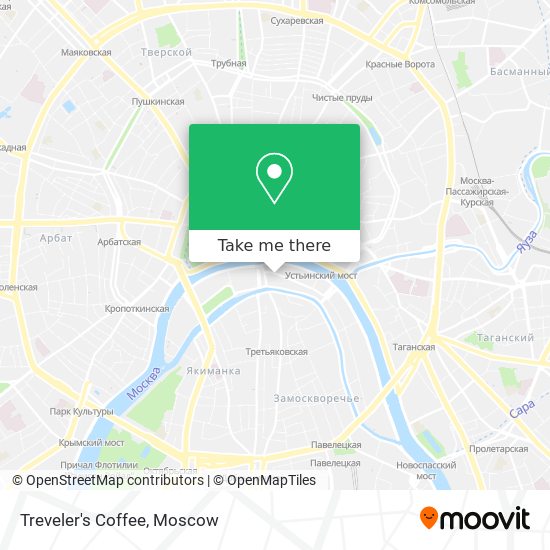 Treveler's Coffee map