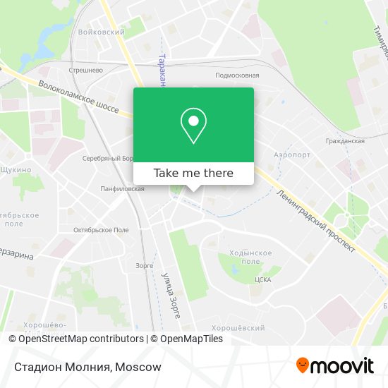 Стадион Молния map