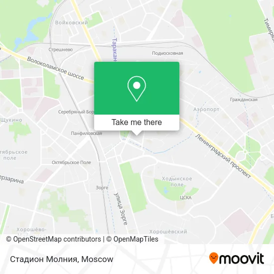 Стадион Молния map