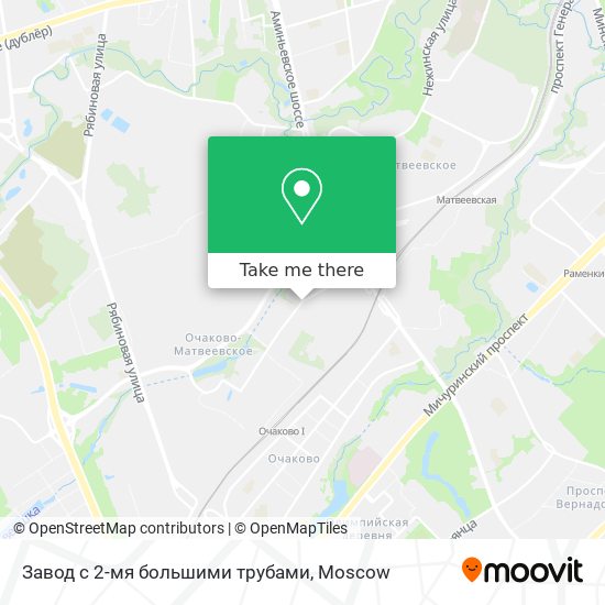 Завод с 2-мя большими трубами map