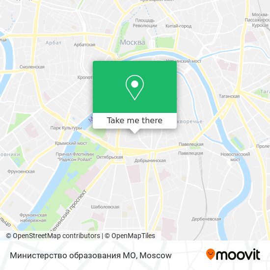 Министерство образования МО map