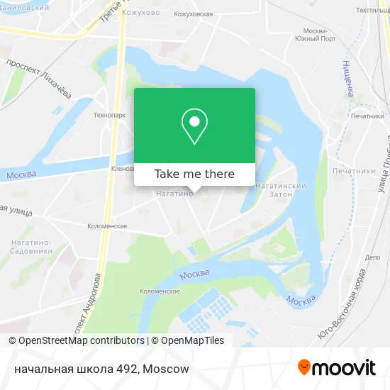 начальная школа 492 map