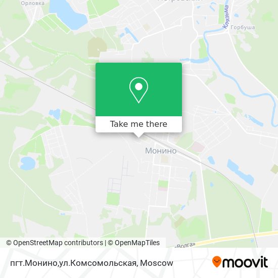 пгт.Монино,ул.Комсомольская map