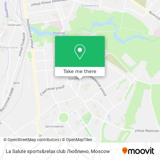 La Salute sports&relax club Люблино map
