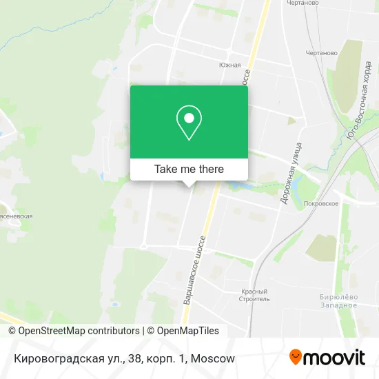 Кировоградская ул., 38, корп. 1 map