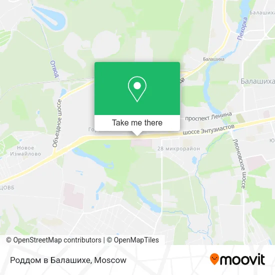 Роддом в Балашихе map