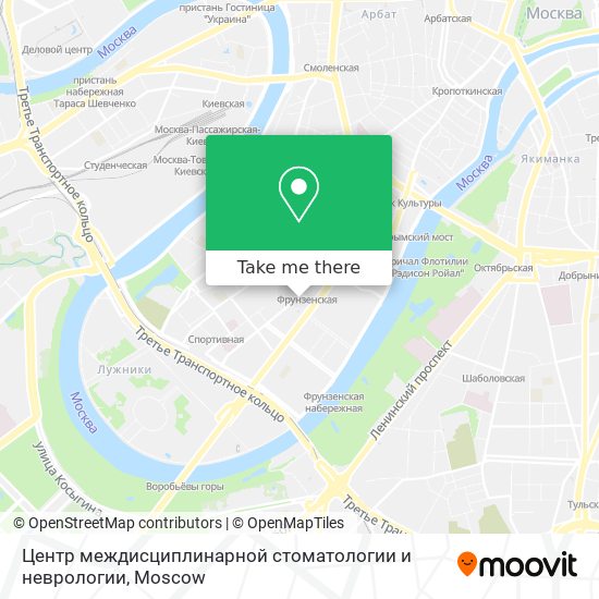 Центр междисциплинарной стоматологии и неврологии map