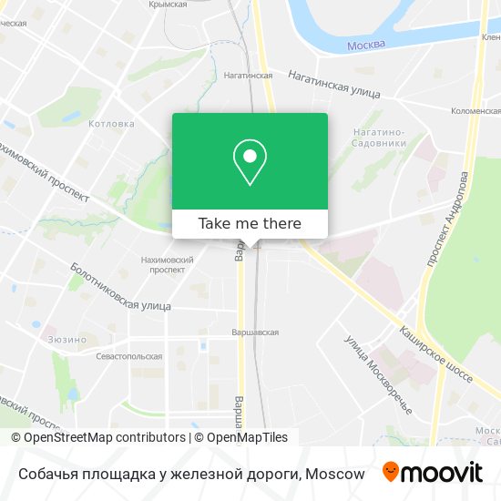 Собачья площадка у железной дороги map