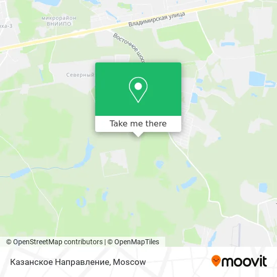 Казанское Направление map