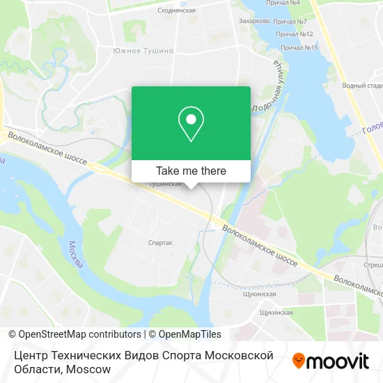 Центр Технических Видов Спорта Московской Области map