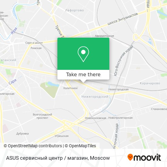ASUS сервисный центр / магазин map
