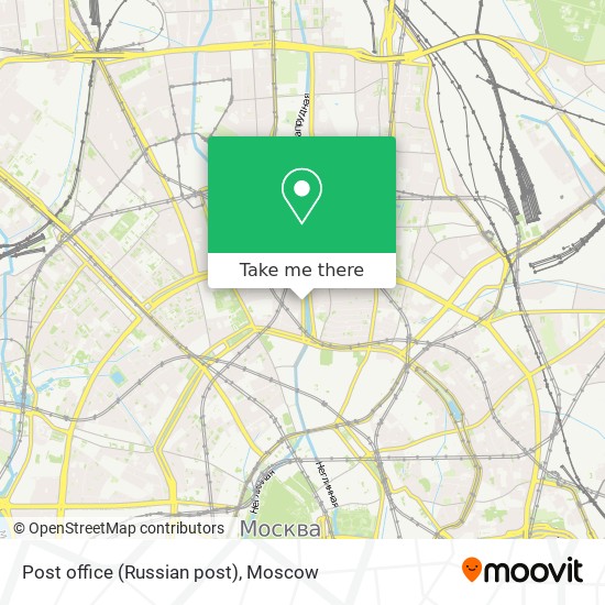 Post office (Russian post) map