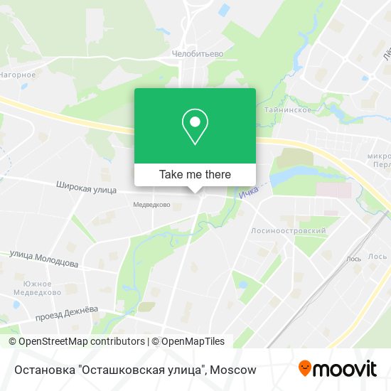 Остановка "Осташковская улица" map