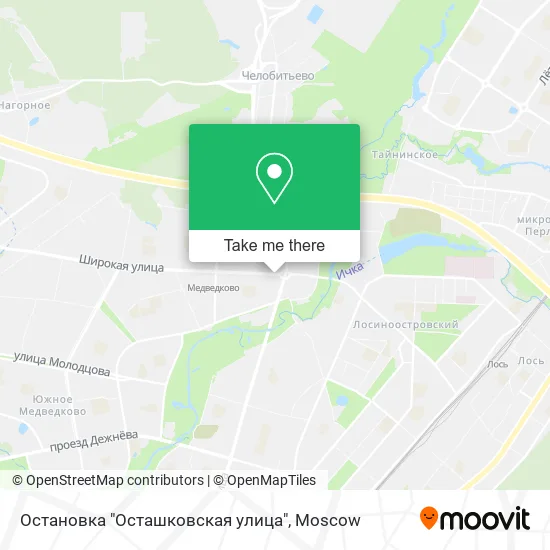 Остановка "Осташковская улица" map