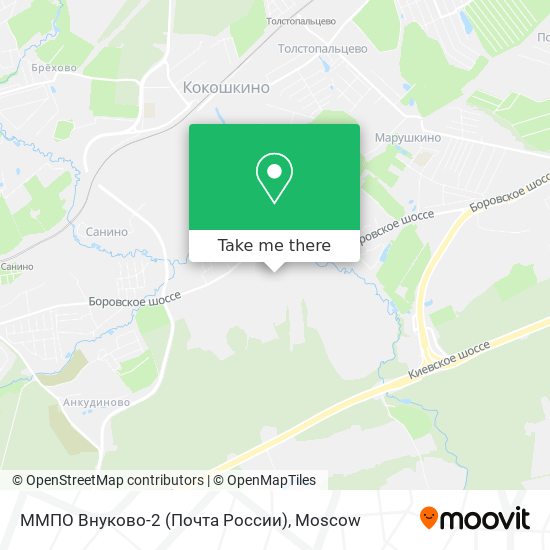 ММПО Внуково-2 (Почта России) map