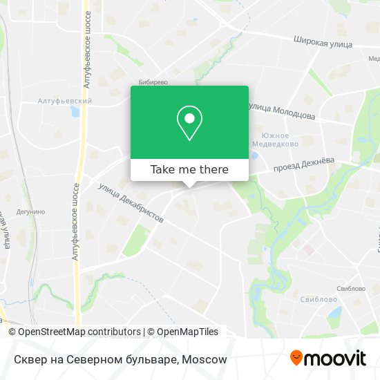 Сквер на Северном бульваре map