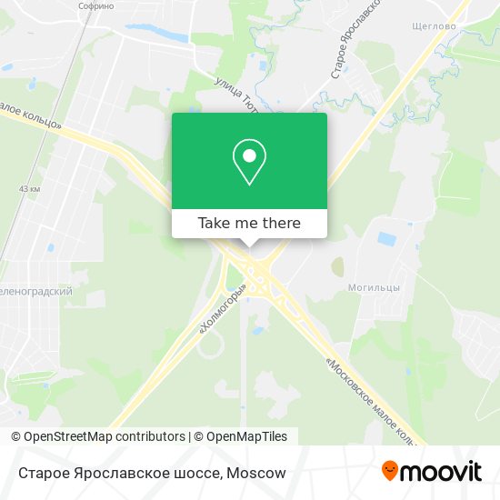 Старое Ярославское шоссе map