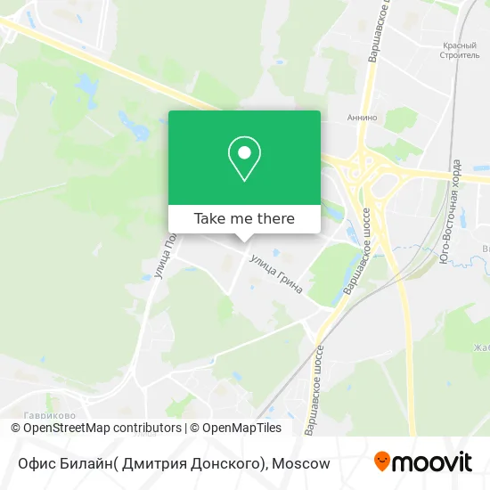 Офис Билайн( Дмитрия Донского) map