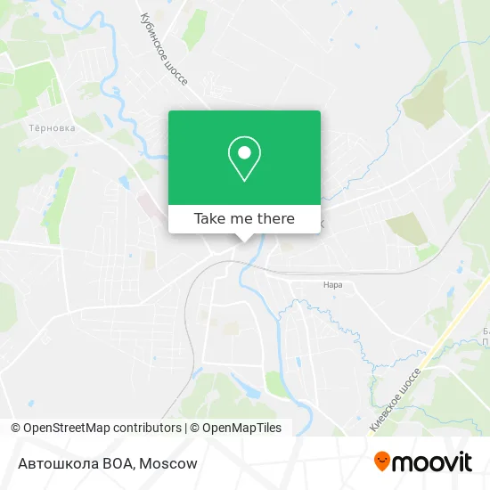 Автошкола ВОА map