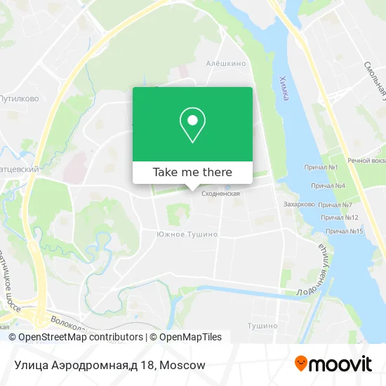 Улица Аэродромная,д 18 map