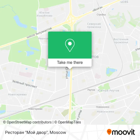 Ресторан "Мой двор" map