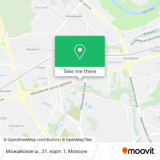 Можайское ш., 31, корп. 1 map