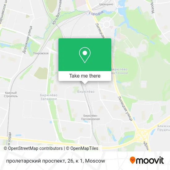 пролетарский проспект, 26, к 1 map